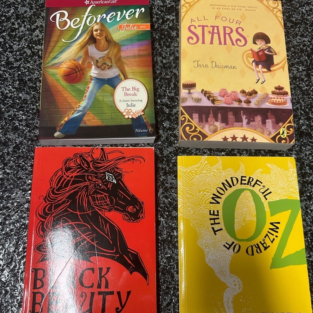 Books Children Teen All Four Stars, black beauty, OZ, American Girl Lot of 4
